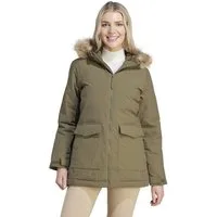 adidas Performance Wintermantel Hooded Fur Parka (wasserabweisend) braun Damen