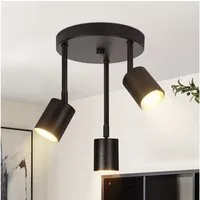 ZMH Deckenstrahler 3/4 Flammig Modern Schwenkbar 350° GU10 Küchenlampe für Wohnzimmer, Flexible Drehfunktion, LED fest integriert