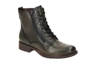 Tamaris 1-25211-43 722 Damen Stiefeletten Gr?n Olive Bequeme Lace Up Boots