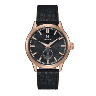 Heritor Automatikuhr Argento mit Lederarmband