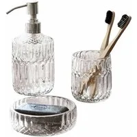 Mirabeau Badaccessoire-Set Bad-Set Denney klar/silber