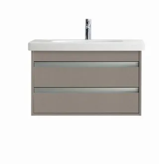 Duravit Ketho Waschtischunterbau wandhängend Basalt Matt 800x455x480 mm - KT664704343 KT664704343