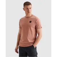 PME LEGEND T-Shirt Short sleeve r-neck washed garment dye mit Logo Stickerei