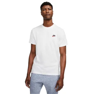 Nike - "Club" T-Shirt für Herren (Weiß/Schwarz/Rot)
