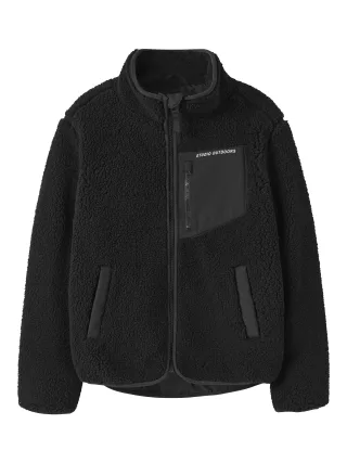 NAME IT - NKNMATTIA SHERPA JACKET PB1 Black - Gr. - 146