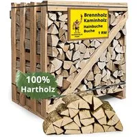 Neandertaler Feuer Kaminholz Brennholz Hartholz Raummeter Box Palette Holz RM Feuerholz Räucherholz, 500 kg
