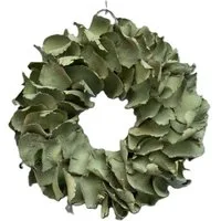 Couronne Dekokranz Kranz Deko Hängekranz Grün Klein 25 cm, Naturmaterialien in Handarbeit gefertigt