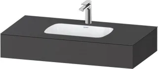 Duravit Qatego Einbauwaschtisch mit Konsole Graphit Matt 1000x550x170 mm - QA4691049490000 QA4691049490000