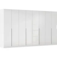 OTTO home Drehtürenschrank Kleiderschrank Schrank Garderobe AGORDO Schlafzimmer (in zwei Griff-Farben, Breiten 91-405 cm, Dekor- oder Hochglanzfront) durchdachte Innenausstattung, in 8 Breiten und 2 Höhen MADE IN GERMANY