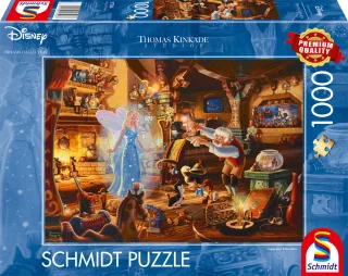 Schmidt Spiele Thomas Kinkade 57526 Disney Geppettos Pinocchio 1000 Teile Puzzle bunt[Exklusiv bei Amazon]