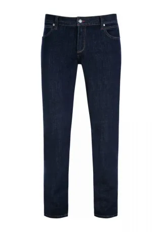alberto jeans - Tapered Fit: Jeans ROBIN Stretch blau