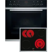 SIEMENS Backofen-Set iQ300 EA64RGNA1E, mit Einschubebenen, LED-Display, Bräterzone, 3D Heißluft, Kühlgebläse