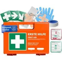 toolmate® Erste-Hilfe-Koffer Erste Hilfe Kasten - DIN 13157 Koffer für Unternehmen & Betriebe, (Set), DIN 13157:2021