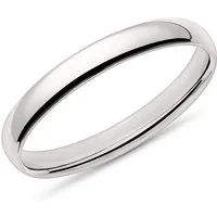 JEWLIX Goldring Minimalistischer Ring aus 585er Weißgold -3 mm Breit ER0007-14KW