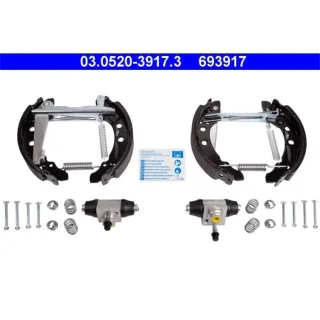 ATE Bremsbackensatz hinten Audi 80 Seat Ibiza VW Polo