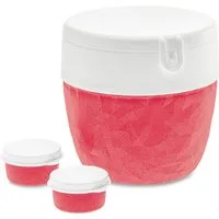 KOZIOL Lunchbox BENTOBOX L, Kunststoff, (1-tlg), spülmaschinengeeignet,melaminfrei, inkl. Minidosen f. Dressing, 800 ml