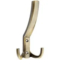 SO-TECH® Garderobenhaken JULIE STRONG - extra stabile Ausführung - Lochabstand 32 mm (1 St), Variante lang, Höhe 145,5 mm, Brüniert