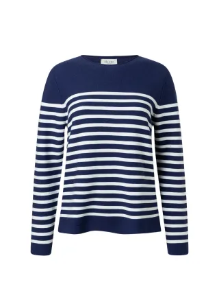MAERZ Muenchen - Pullover Rundhals 1/1 Arm midnight sail