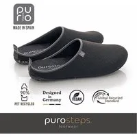 purosteps Fieltro-Eco Hausschuh Hergestellt aus recycelten PET Flaschen, Handgefertigt, Naturkautschuk