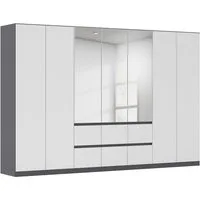 rauch Drehtürenschrank Schrank Garderobe MAINZ Breiten 91/136/181/226/271/315/360, Höhe 210cm (3 verschiedene Ausstattungen BASIC/CLASSIC/PREMIUM (inkl. SOFT-CLOSE) grifflose Front, Außentüren mit Push-to-Open Funktion MADE IN GERMANY
