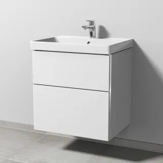 Sanipa 3way Waschtischunterbau zu Villeroy & Boch Avento Waschtisch mit 2 Auszügen, Weiß-Soft BR62143