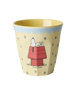 Rice Melamin Becher mit Snoopy Print 250ml, Crème