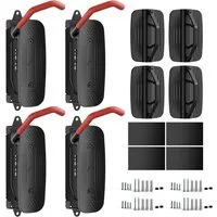 HOKO Fahrradwandhalterung für die Wand mit Hinterrad Halterung als Geschenk (Seitlich schwenkbar für eine platzsparende Aufbewahrung des Fahrrads. Belastbar bis 30 kg., 4-tlg., Fahrradwandhalterung, Montagematerial, Anleitung), Robuste Fahrradwandhal