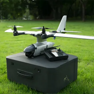 HaoHan FireFly VTOL Vertical Takeoff and Landing Modular and Multi-Mount FPV Patrol Drone Fixed-Wing FPV UAV Drone RC Ai