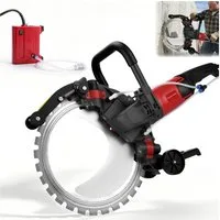XERSEK Betonsäge 5000W Elektrische Betonschneider +Wasserpumpe Trennschneider Steinsäge, Sägeblatt Ø40,8cm, Schnitttiefe 30cm, Diamantblatt Wandschlitzmaschine, Nassschnitt Kreissäge für Schlitzen & Schneiden in Wänden Böden Rohren