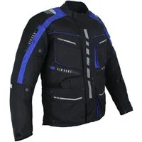 Alpha Speeds Motorradjacke Herren Motorrad Textil Jacke Biker wasserdicht Jacke mit Protektoren Sport, Innenjacke ist trennbar: All Season, Blau