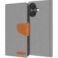 CoolGadget Handyhülle Denim Schutzhülle Flip Case für Apple iPhone 17 6,3 Zoll, Book Cover Handy Tasche Hülle für iPhone 17 Klapphülle