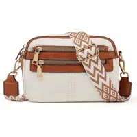 TAN.TOMI Schultertasche Umhängetasche Damen Mittelgroß tasche mit Weich Breiter Gurt, Damen Handtasche mit Verstellbarer Schulterriemen