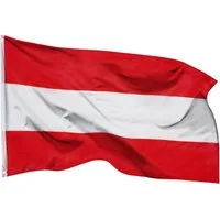 PHENO FLAGS Flagge Österreich Flagge 90 x 150 cm Österreichische Fahne Länderfahnen (Hissflagge für Fahnenmast), Inkl. 2 Messing Ösen