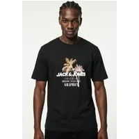 Jack & Jones Rundhalsshirt JJGRADIENT PRINT TEE SS CREW NECK