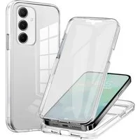Tec-Expert Handyhülle 360 Grad Hülle für Samsung Galaxy A05s 6.7 Zoll, 6.7", Rundum Schutz Cover Case Hülle Transparent