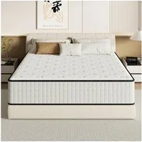 Komfortschaummatratze Memoryschaum Schaumstoffmatratze mit 7-Zonen-Stützung, H2/H3, DEWINNER, 25 cm hoch, Orthopädisch, atmungsaktiv & zertifiziert, 140×200x25 cm