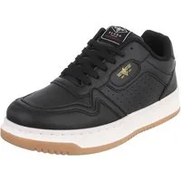 Coolwalk Herren Sneaker Schnürschuh in Lederoptik, urban Sneaker (91563861) Flach Sneakers in Schwarz