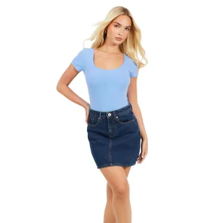 Brave Soul - Bodysuit für Damen, Eckiger Ausschnitt (Kornblumenblau)