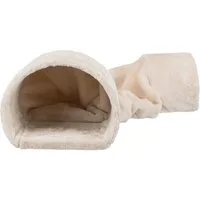 TRIXIE Kleintiertunnel Kuscheltunnel - beige - 27 × 21 × 80 cm, Polyester
