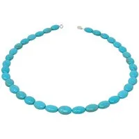 Schmuck Krone Collier Halskette aus Türkis-Howlith