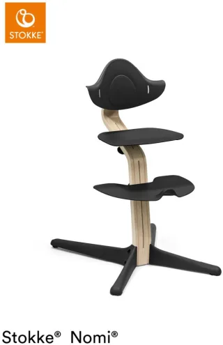 Stokke Nomi Chair Hochstuhl inkl. Baby Set natur schwarz