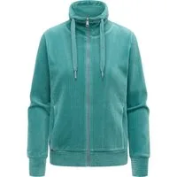 Ragwear Sweatjacke Ronette Cordy Zip-Jacke aus weichem Kord und hohem Kragen