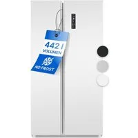 BOMANN Side-by-Side SBS 7344, 177 cm hoch, 90 cm breit, MultiAirflow-System, Total No Frost, LED Frontdisplay m. Touch Control
