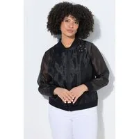 Angel of Style Sommerjacke College-Jacke Loose Fit leicht transparent