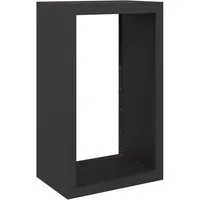 vidaXL Kaminholzregal Brennholzregal Schwarz 60x40x100 cm Stahl