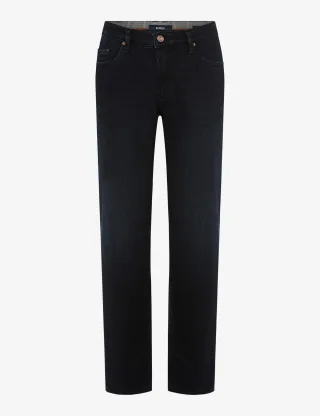 Eurex Herren Five-Pocket-Hose Style LUKE BLUE BLACK, denim dunkelblau, Gr. 33/34