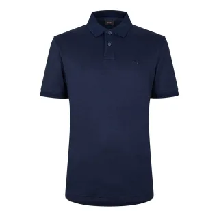 Boss - Poloshirt für Herren, Verriegelung, kurzärmlig (Dunkelblau)