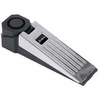 OLYMPIA OFFICE Türstopper T300 Elektronischer Türstopper mit Alarm und Erschütterungssensor, Türkeil, Türblocker mit Sirene Türalarm, silber/schwarz