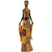 MF Afrikafigur Dekofigur Amina – Afrikanische Eleganz mit kunstvollen Details 35cm (1 St)