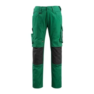 MASCOT Mannheim Hose mit Knietaschen UNIQUE Grün / Schwarz 68 - 12679-442-0309-82C68